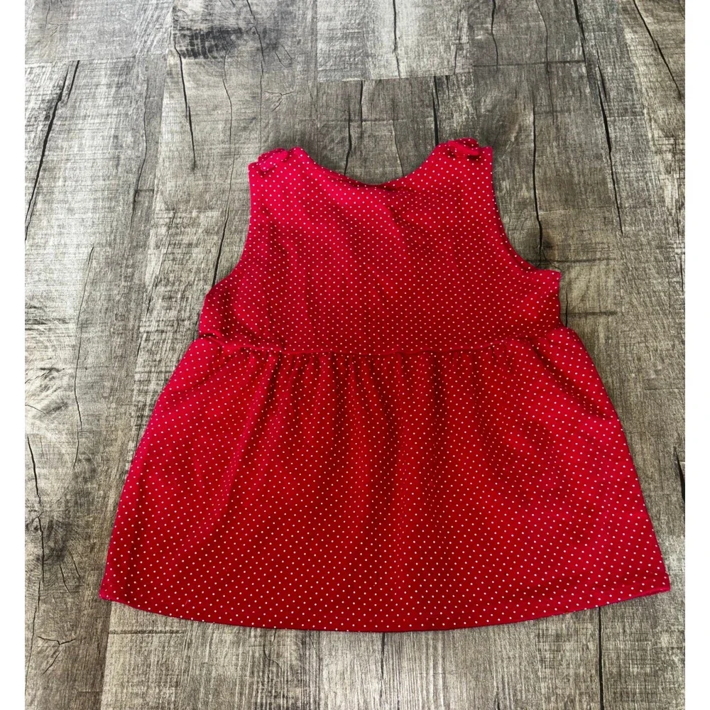 Gymboree Girls Red Polka Dot Watermelon Dress Sleeveless Size 12